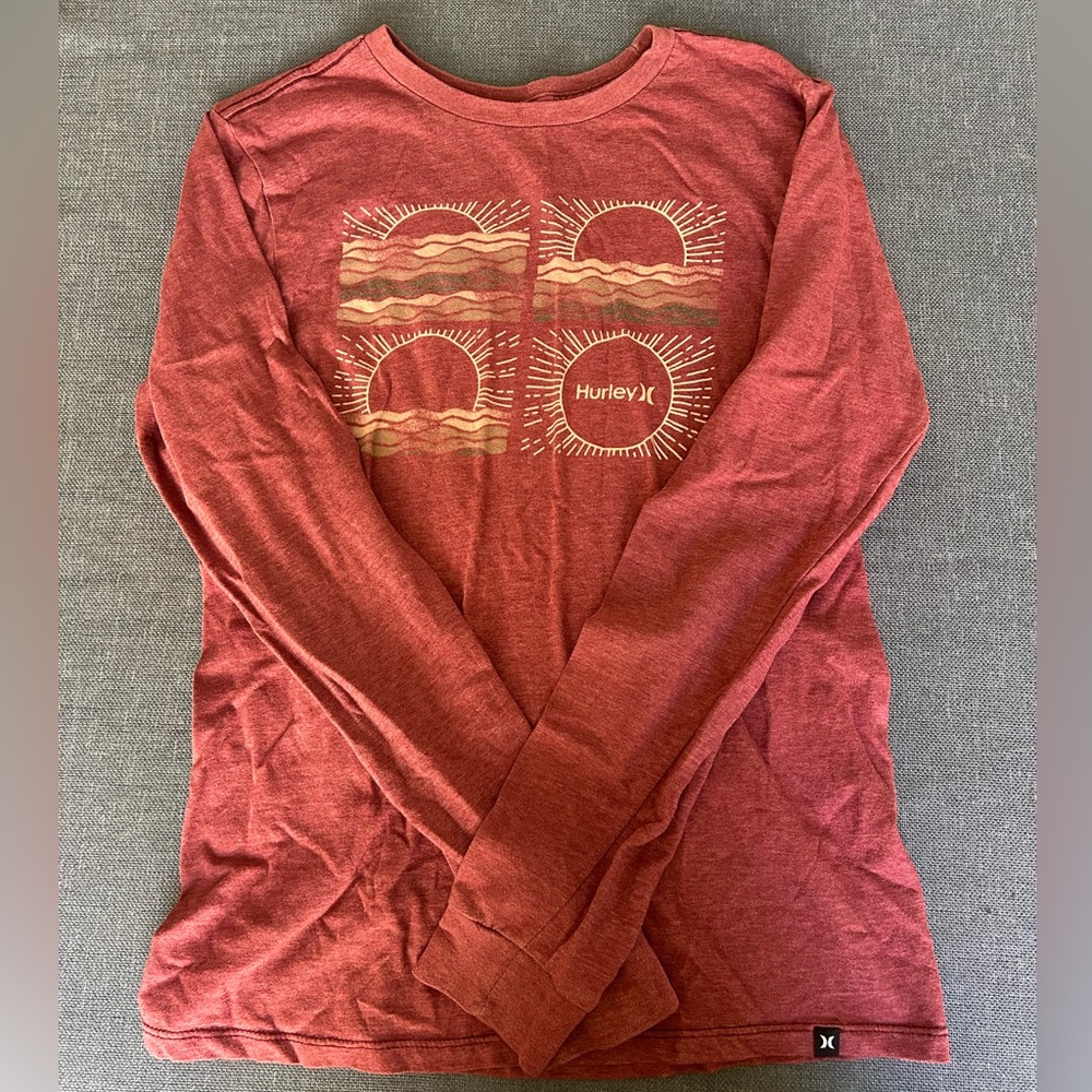 Hurley Red Long-Sleeve Tee